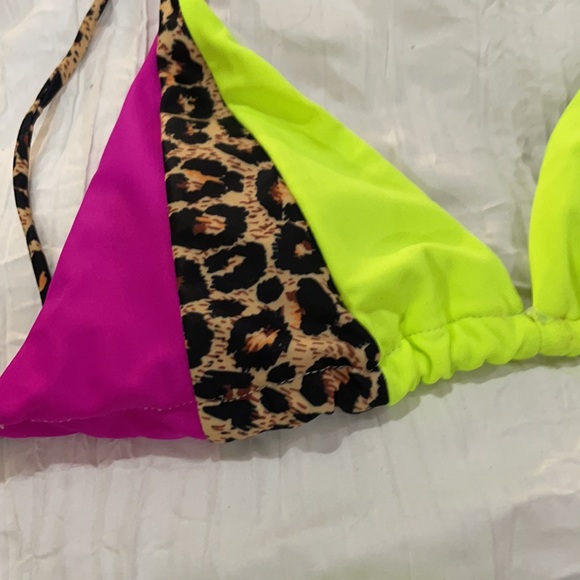 leopard bikini set triangle top - Picture 5 of 8